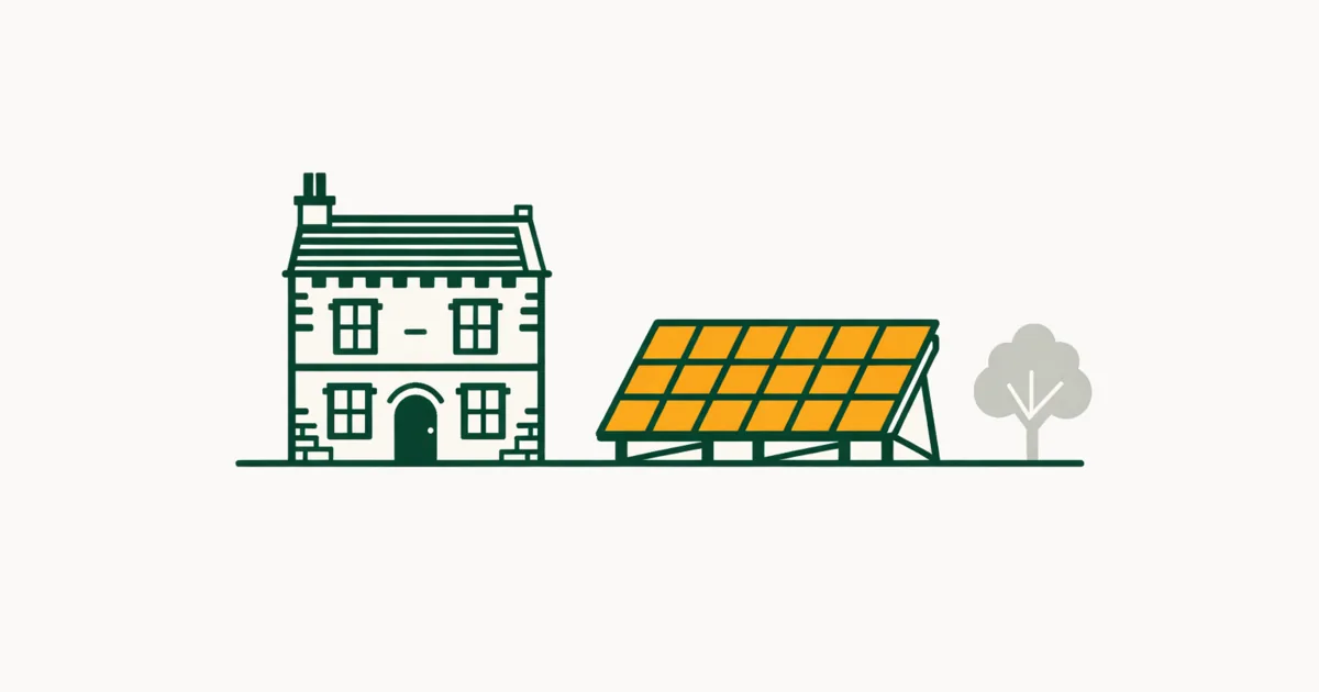 Illustration accompanying Do solar panels need planning permission?